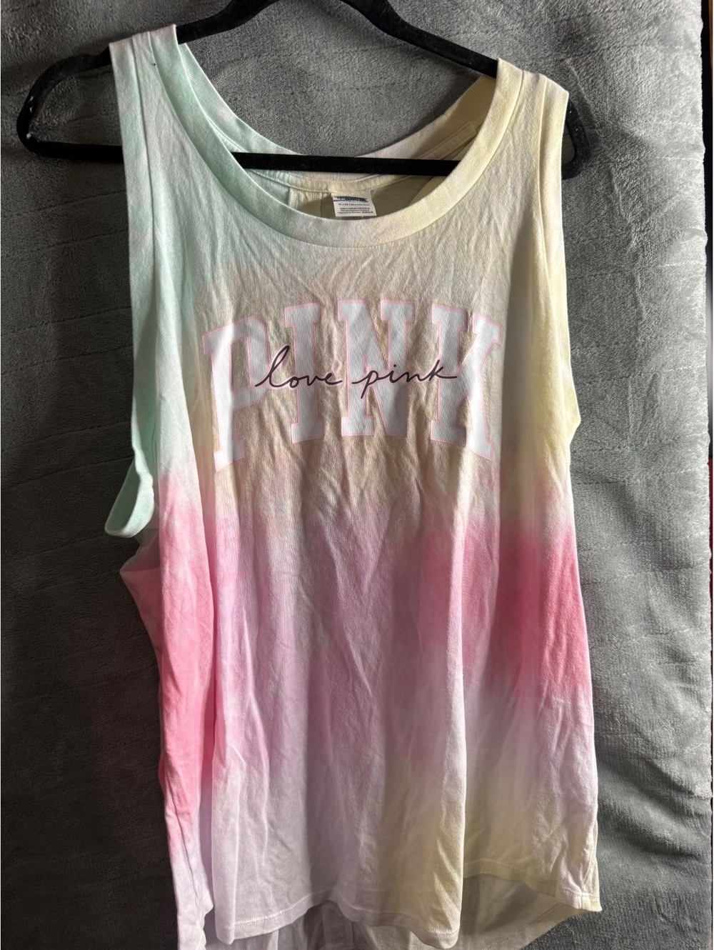 Victoria's Secret PINK Tie-Dye Sleeveless Tank Top XL